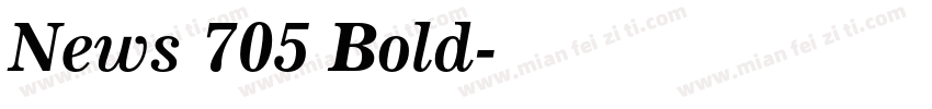 News 705 Bold字体转换